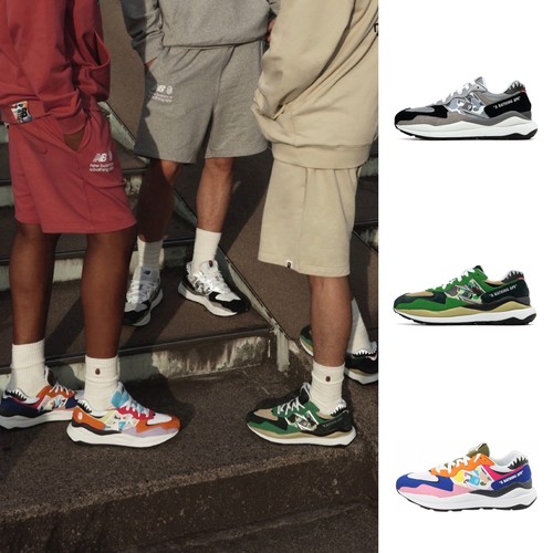 联名款巨帅！BAPE x New Balance潮流复古织物休闲运动鞋m5740bap
