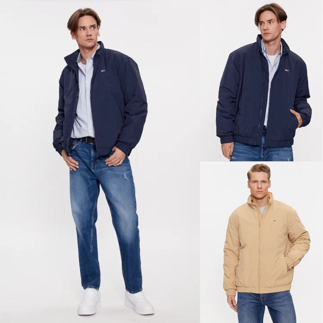 断码特价！正品TOMMY汤米男小标刺绣工装风立领基础百搭棉服外套