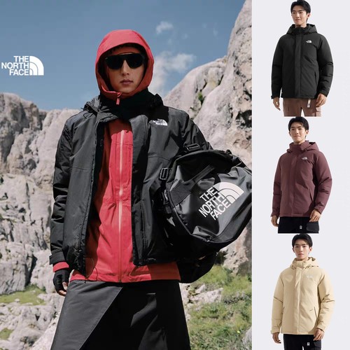 性价比拉爆!正品THE NORTH FACE/北面加厚鹅绒防水连帽羽绒服8DM8