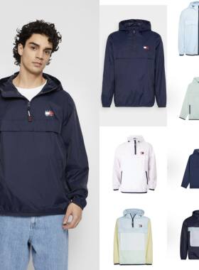 潮流风向标！一定要入！正品汤米TOMMY春夏单皮防风防水夹克外套