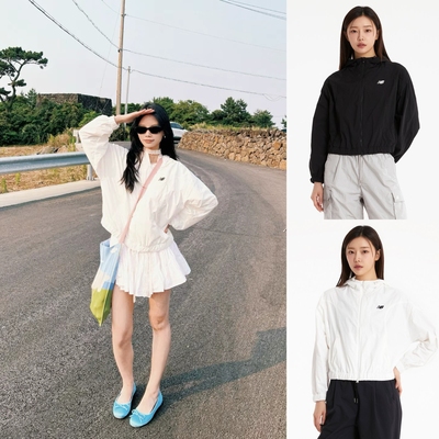 正品韩国New Balance/NB春夏女梭织防晒防风防水宽松轻薄外套夹克