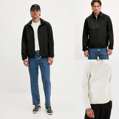 精英范十足！正品TOMMY HIFIGER春夏连帽可切换立领薄风衣外套