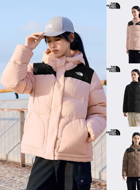性价比拉爆！正品TheNorthFace/北面25女鹅绒防水连帽羽绒服8GGD