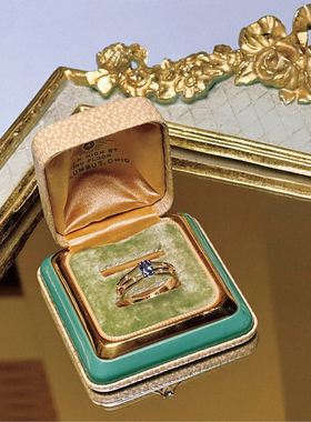 镀金高级感典雅精致小众原创设计轻珠宝秋冬坦桑石锆石多层戒指