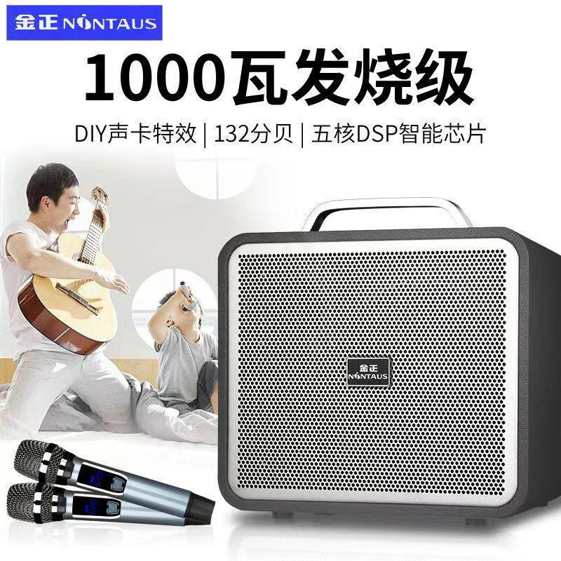 金正F25大功率K歌直播音箱 户外广场舞音响 乐器便携音箱露营聚会