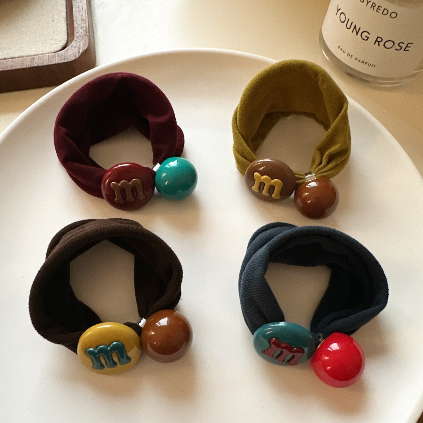 日韩新款彩色珠子发圈简约时尚可爱头绳不勒发无痕皮筋高弹力头绳,饰品/流行首饰/时尚饰品新,发饰,淘宝优惠券,粉丝福利购,淘宝优惠卷