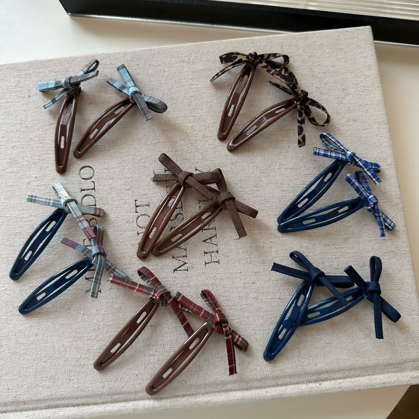 甜美可爱蝴蝶结发夹碎发刘海夹韩系BB夹简约百搭发饰新款碎发边夹