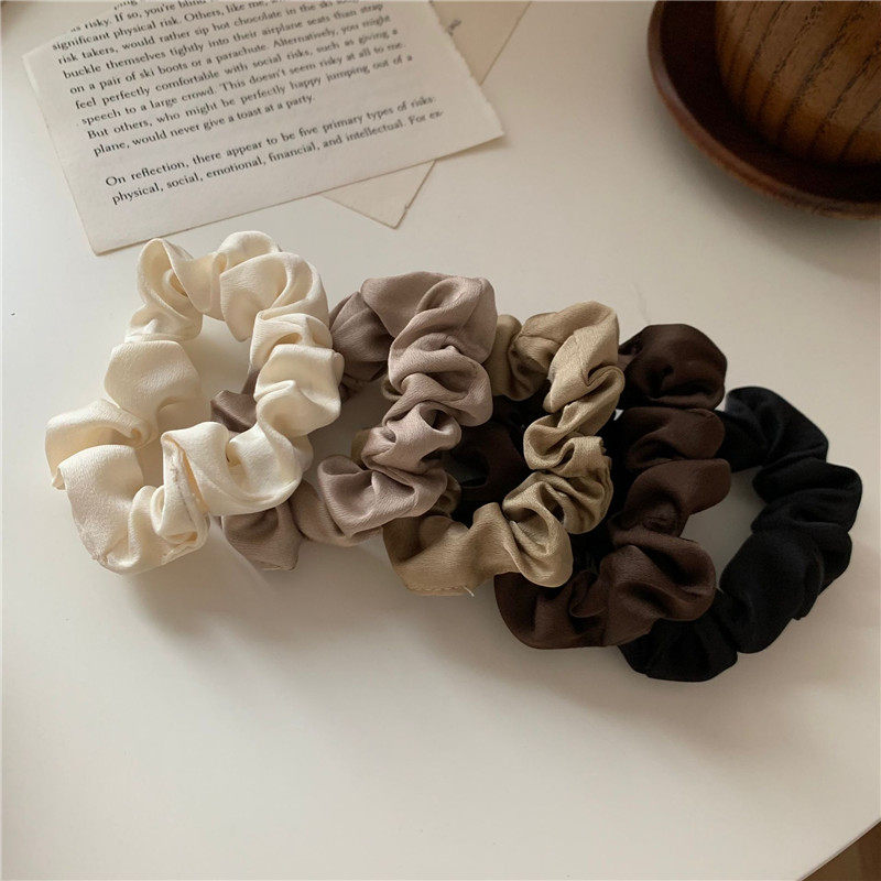 秋冬咖色系缎面小肠圈扎头发皮筋气质百搭打底头绳纯色丸子头发绳,饰品/流行首饰/时尚饰品新,发饰,淘宝优惠券,粉丝福利购,淘宝优惠卷