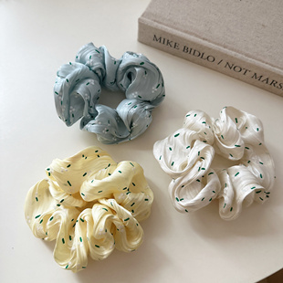 可爱少女小花大肠发圈褶皱断面小肠发圈头绳皮筋丸子少女发绳发饰