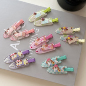 超可爱新款 奶油风小狗发夹刘海边夹百搭少女心发夹碎发发卡夹子