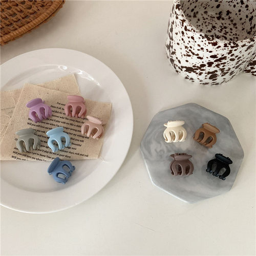 迷你质感小抓夹发夹奶茶色小号