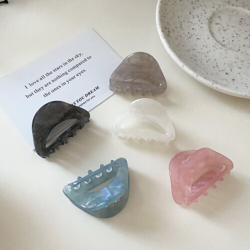醋酸半圆网红小抓夹气质鲨鱼夹
