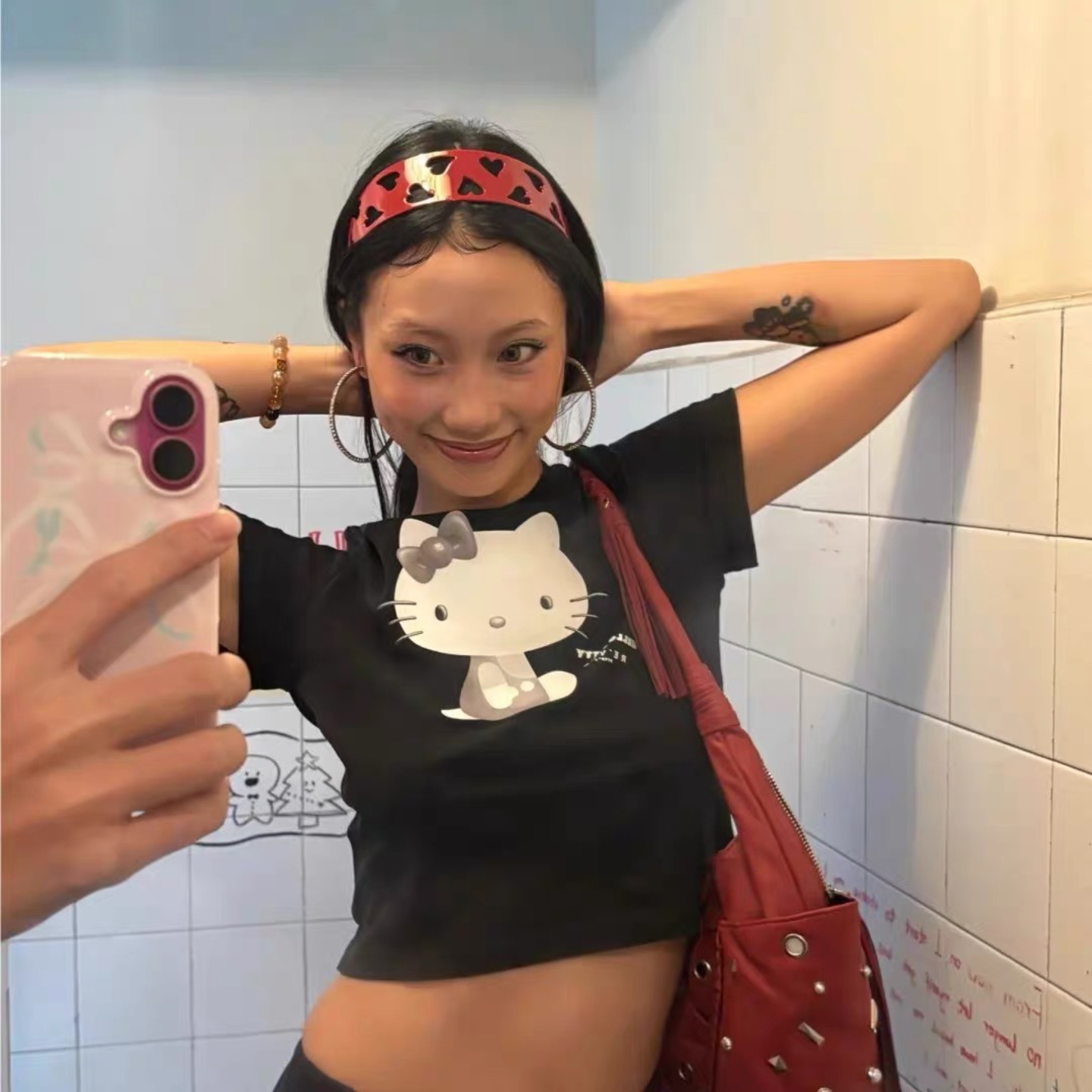 韩国同款设计感宽款不规则镂空爱心发箍带齿防滑气质发箍头箍发饰