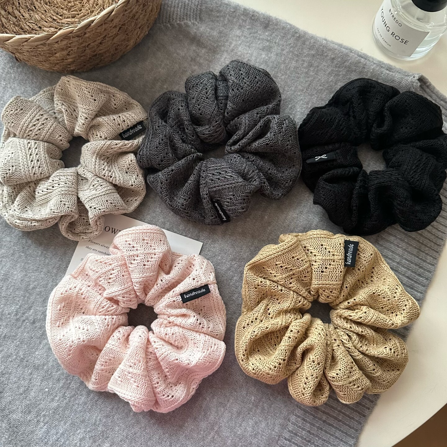 韩系新款慵懒大号镂空针织毛线大肠发圈气质百搭丸子头马尾头绳,饰品/流行首饰/时尚饰品新,发饰,淘宝优惠券,粉丝福利购,淘宝优惠卷