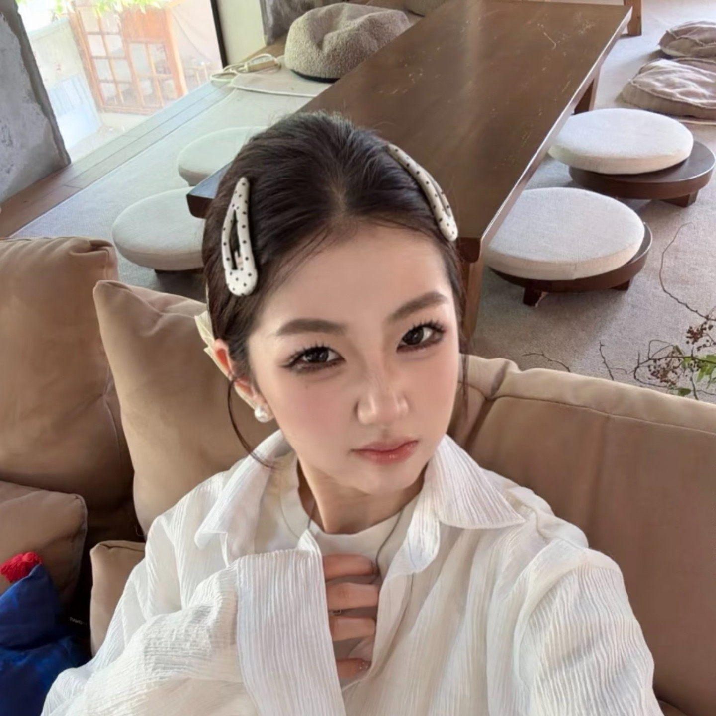 韩系新款店面波点发夹刘海夹碎发边夹气质百搭高级感手工发卡发夹