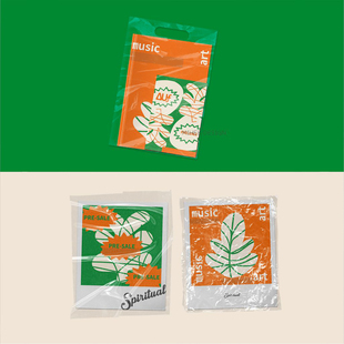 2款质感褶皱塑料膜叠加单页书籍海报设计展示psd贴图样机源文件