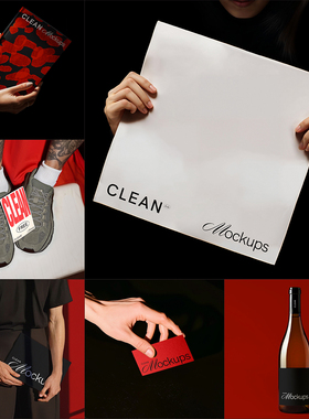 19款国外场景样机文创品牌vi贴图文创样机PSD模板可改色贴图模板