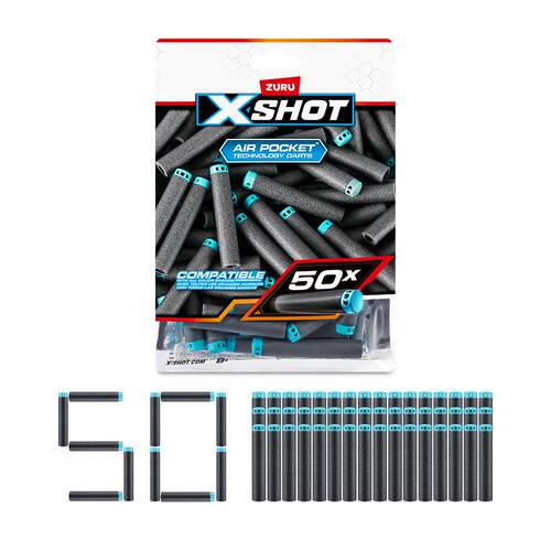 ZURU X特攻镂空款软弹50只装非凡系列补充包XSHOT子弹弹壳抛壳