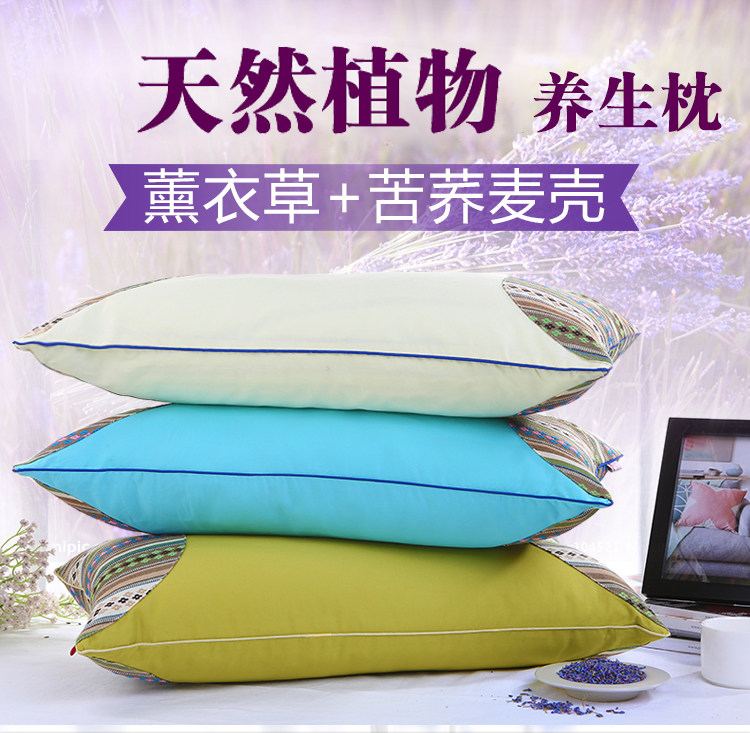 蜀国御荞麦壳薰衣草成人学生枕头