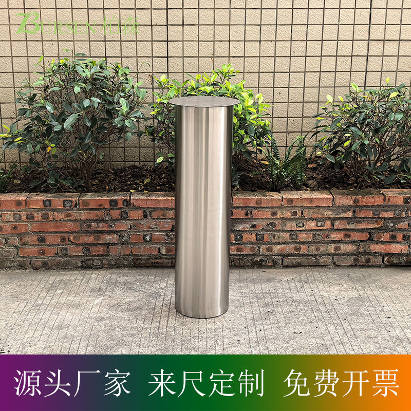 不锈钢台脚 茶几脚 吧台支撑腿 中岛台圆形立柱 家具承重柱 拉丝