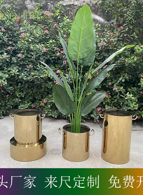 柏森花器不锈钢简约现代