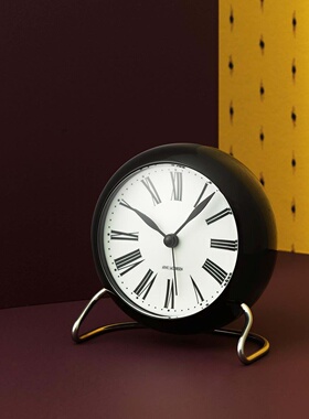 正品丹麦Rosendahl AJ 欧森丹尔桌面闹钟桌钟 静音北欧床头小台钟