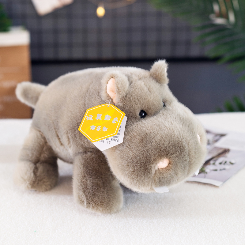 正版可爱河马毛绒玩具仿真小河马玩偶公仔布娃娃儿童生日礼物女生