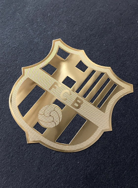 巴塞罗那巴萨队徽FCB金属手机个性背贴电脑笔记本平板装饰贴