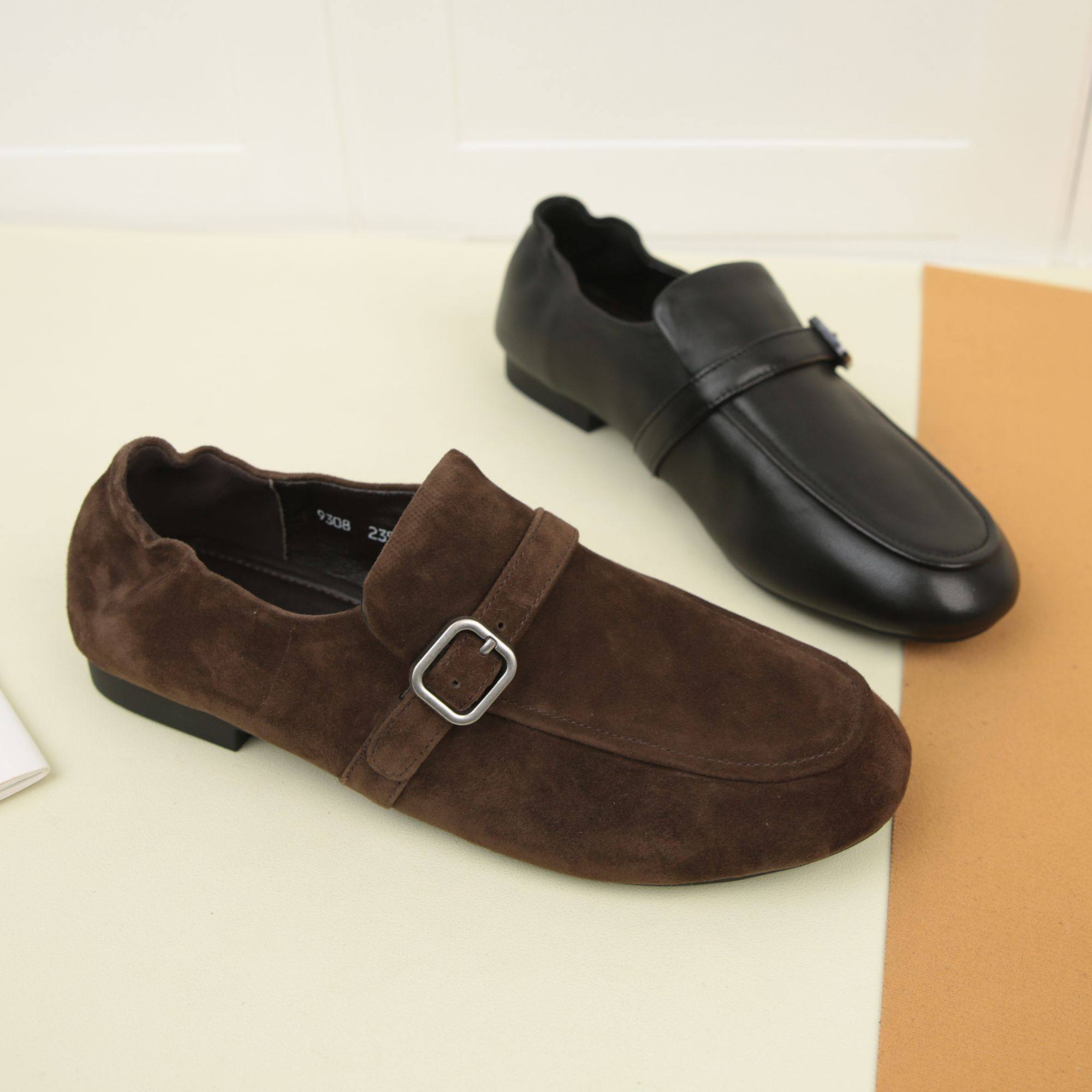 2101春秋新款平底真皮单鞋时尚豆豆鞋圆头皮鞋气质乐福鞋女鞋,女鞋,乐福鞋（豆豆鞋）,淘宝优惠券,粉丝福利购,淘宝优惠卷