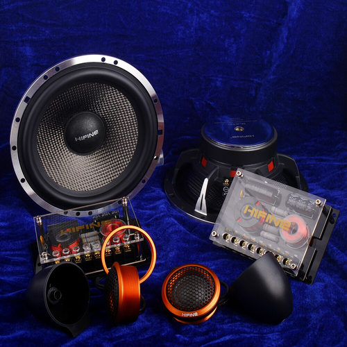 德国hifine6510送同轴或隔音汽车音响套装喇叭6.5寸车载dsp - 封面