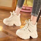 女超火2024新款 秋季 百搭内小个子运动鞋 网红老爹鞋 欧货休闲鞋