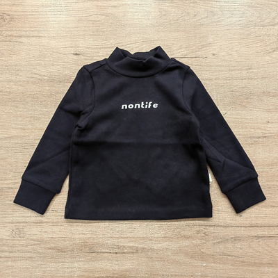 J-Y家80-90秋 品牌童装折扣/儿童休闲长袖T恤打底衫31423黑