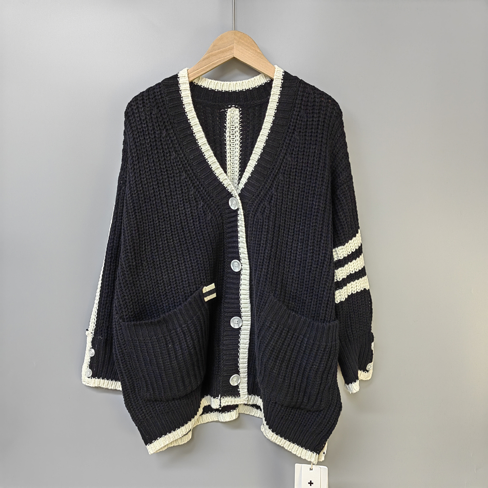 G法yu家130秋冬品牌童装折扣/中大童休闲开衫针织毛衣88657黑