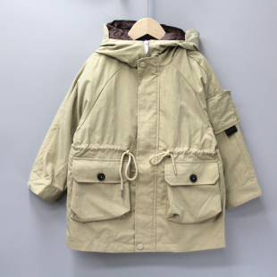 品牌折扣童装 130冬装 儿童羽绒服两件套外套64033卡 Y家110