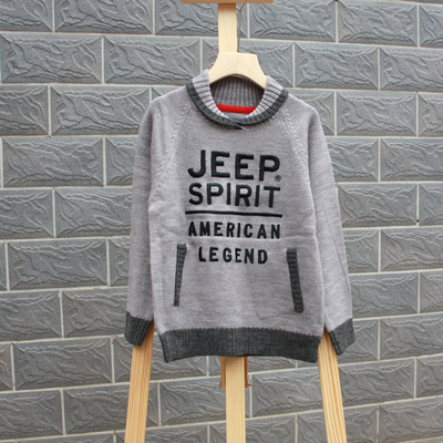 圆领套头打底毛衣童装