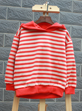 芭.秋冬装120巴芭瑞  品牌童装折扣/童套头拉绒卫衣35403桔