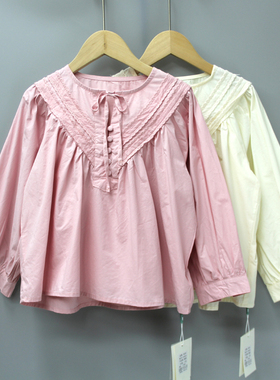 G-MI*KO家110/120春秋 品牌童装折扣/儿童薄款长袖娃娃衫8822二