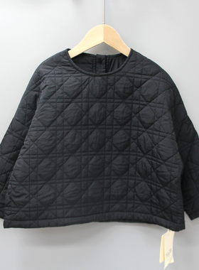 G听mo家110/120秋冬 童装品牌折扣/儿童套头夹棉简约外套85103黑