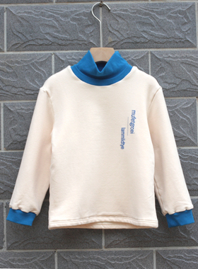 T城系列80/120春秋装 品牌童装折扣/童纯棉套头薄绒打底衫43306杏