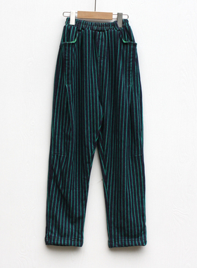 ZR系列120-150冬装 品牌童装折扣/儿童纯棉加绒休闲长裤31361绿