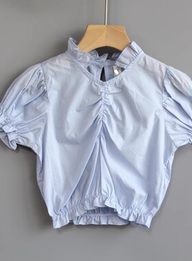 福利T吾系列80/90夏Ⅲ品牌童装折扣/儿童纯棉短袖休闲T恤07269兰