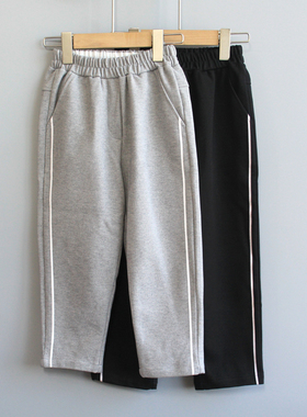 SJG吾系列110-130秋冬品牌童装折扣/单层呢料中厚长裤2617二色