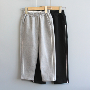 SJG吾系列110-130秋冬品牌童装折扣/单层呢料中厚长裤2617二色