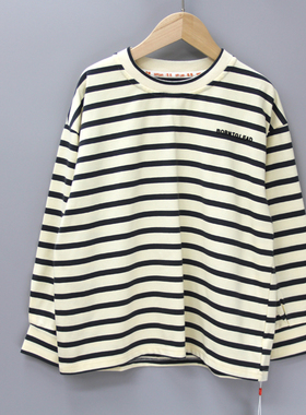 Y檐系列120春秋品牌童装折扣/大童长袖纯棉打底T恤衫23991兰