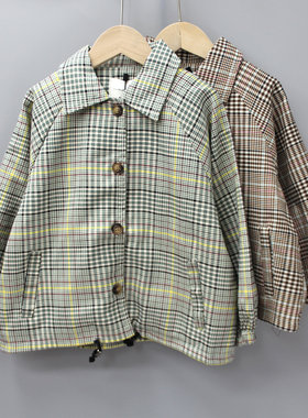 S-MON家100-140春秋 品牌童装折扣/儿童韩版双层开衫外套3073二