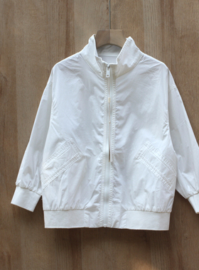 S-HO系列110-140春秋装 品牌童装折扣/儿童休闲夹克外套71760白