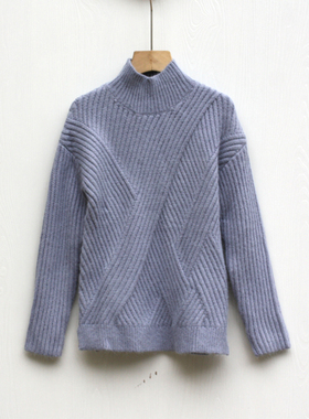 放系列120春秋装 品牌童装折扣/儿童中厚立领毛衣30643兰