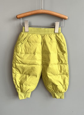 TS吾系列80秋冬装 品牌童装折扣/儿童休闲羽绒长裤01296绿