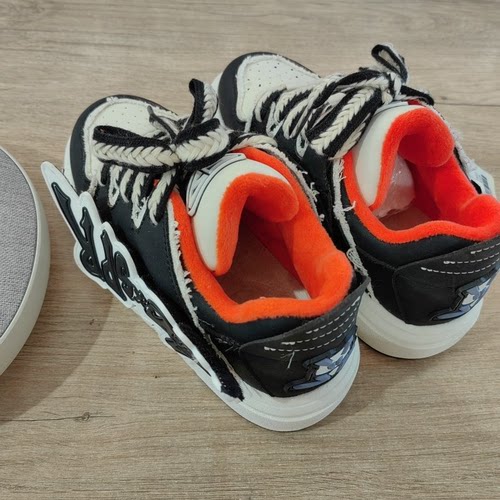 巴du家32/35秋冬季 品质童鞋折扣/儿童加绒运动休闲鞋子5508黑