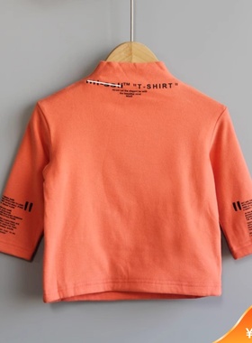 T芙系列80/100秋冬Ⅱ品牌童装折扣/儿童休闲上衣打底衫73028桔